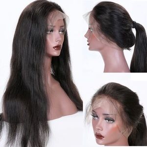 KUN Hair glueless 360 Lace Wigs Natural body wave Brazilian Virgin Human Hair